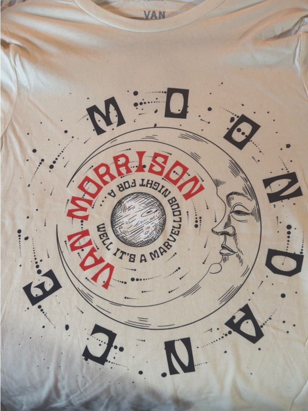 ⭐️Van Morrison tee Moondance NWOT